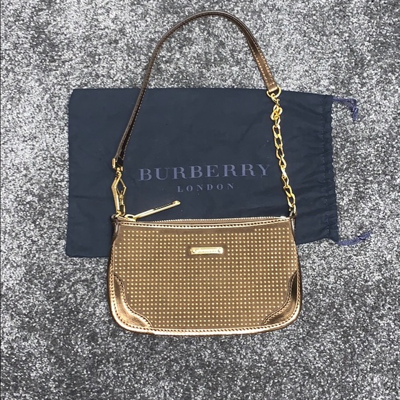 Burberry Gold Studded Mini Bag - Picture 4 of 8